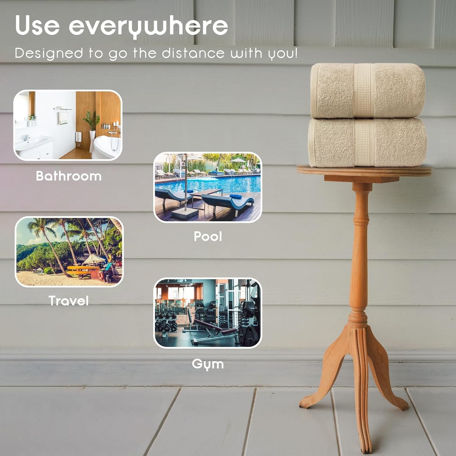 Bath Towels  of 2, Beach Towel, Extra-Large Bath Sheets,  ,  Soft, Highly Absorbent, Quick Dry, Durable,  Value &amp; Quality,  for  &amp; Bathroom- Linen