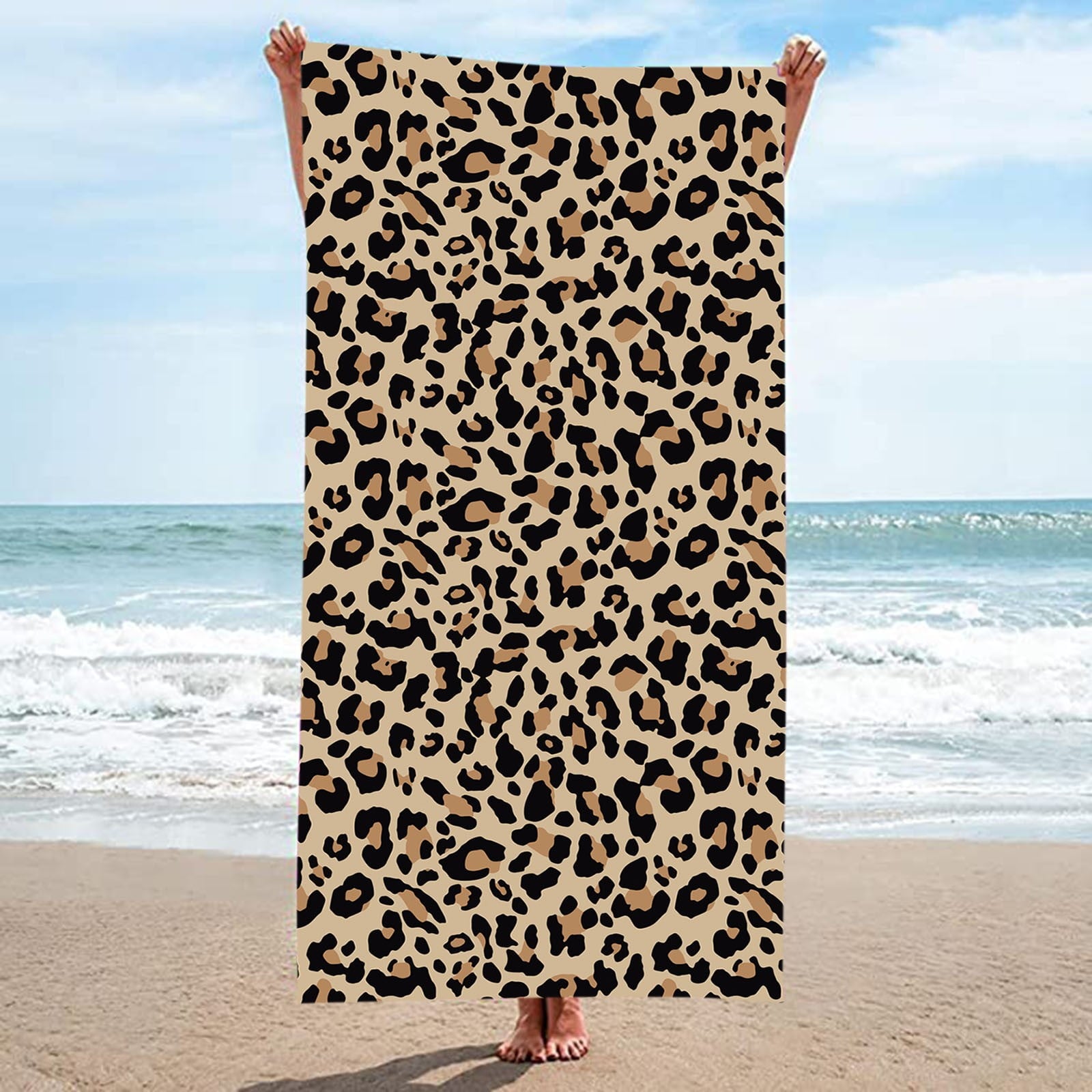 Beach Towels Large Super Absorbent Bath Towels Fashion with Microfiber