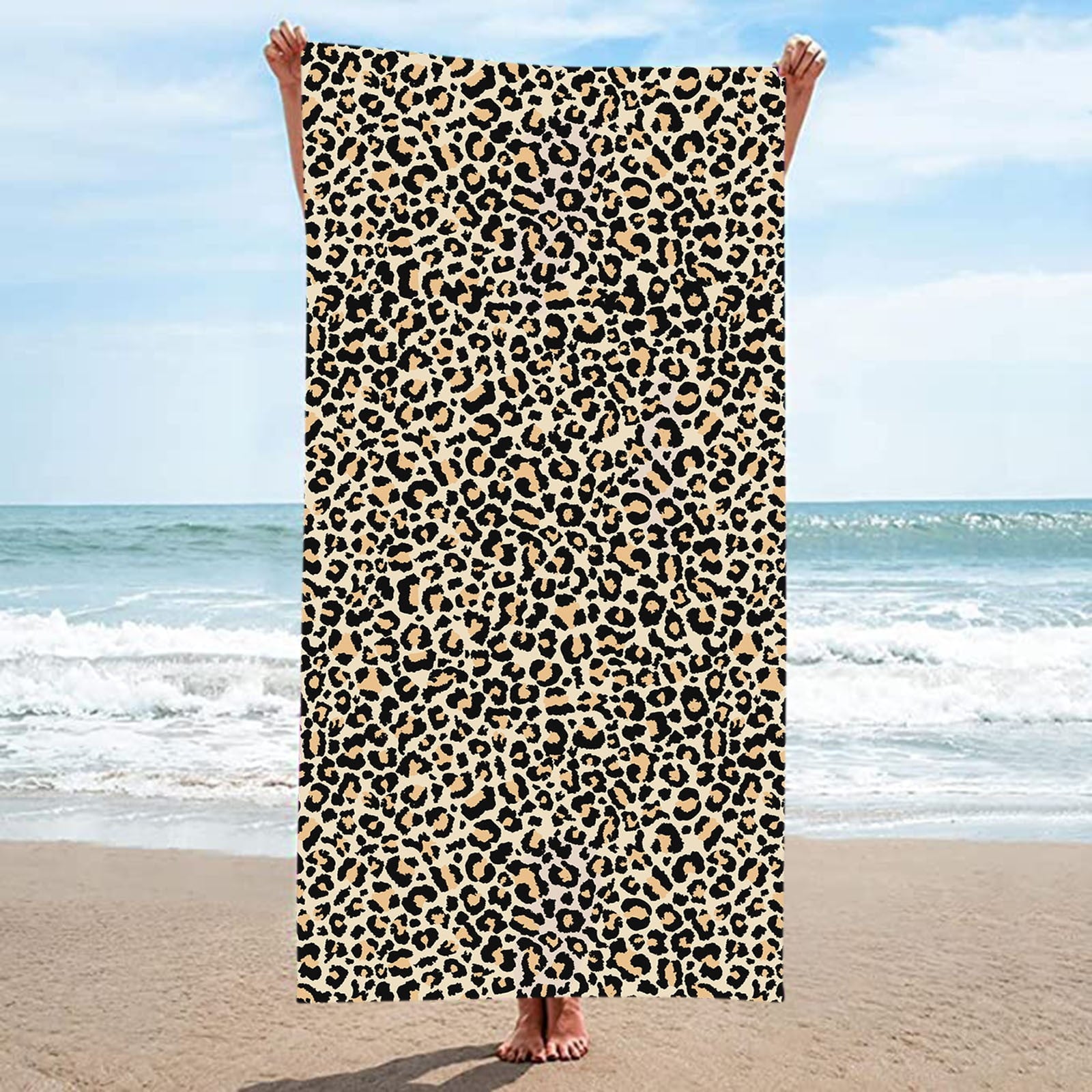 Beach Towels Large Super Absorbent Bath Towels Fashion with Microfiber